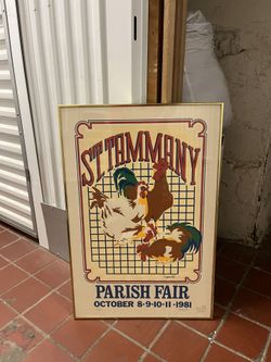 Vintage Framed Poster