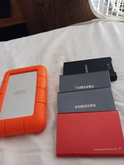Samsung portable SSD T7 hard drives