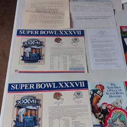 Vintage SUPER BOWL embroidered jacket collection patches