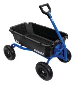 🔥New Brand🔥Kobalt 7.0-cu ft Poly Yard Cart