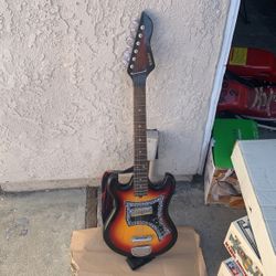 Vintage 1960's Schafer EG901 Electric Guitar! Gold Foil Pickup, Teisco Tulip Japan!