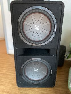 Kicker CompR Dual 12" Subwoofers with Ported Box