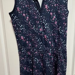 Callaway Floral Sleeveless Dress - Pink and Blue