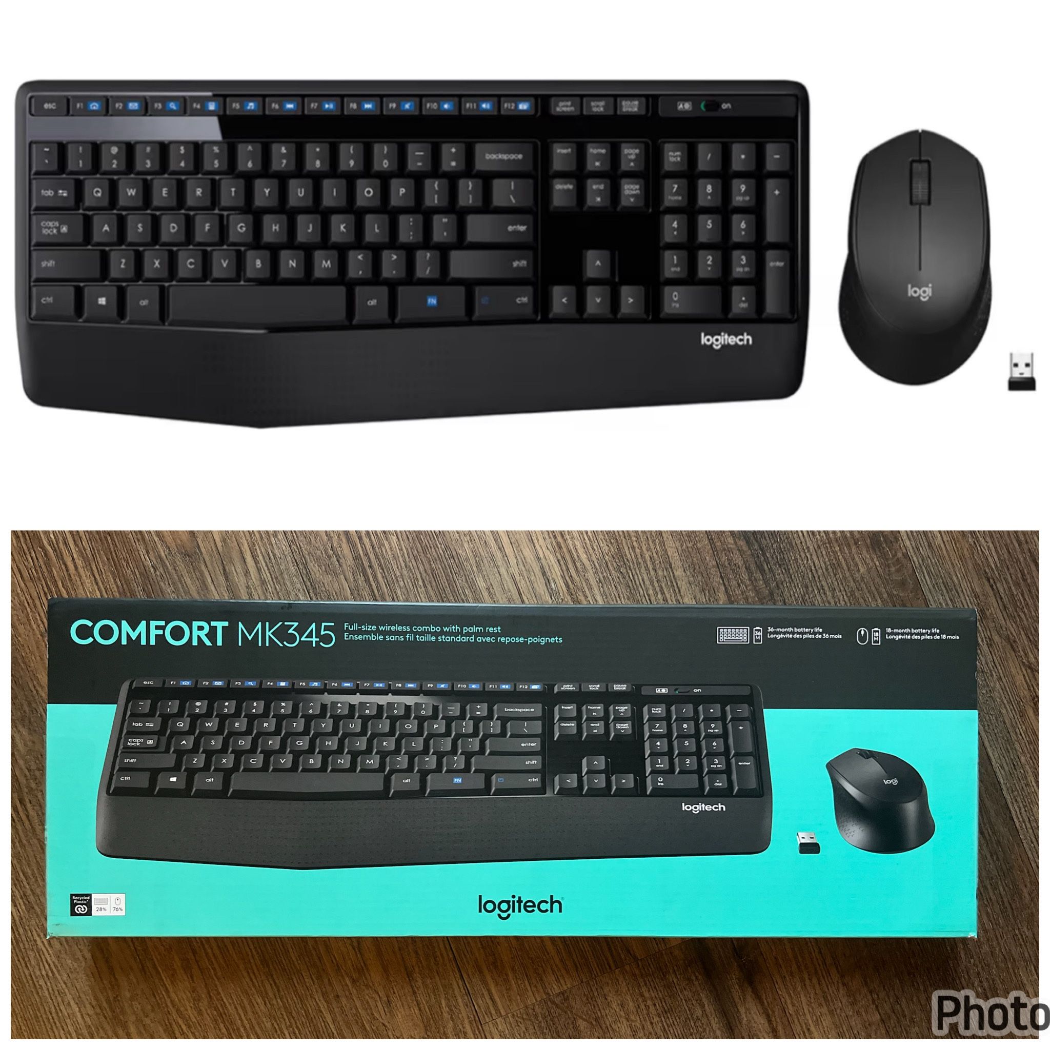 Logitech Comfort Mk345 Wireless Keyboard And Mouse Combo (windows/chrome Os)
