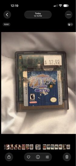Legend of Zelda Oracle of Ages GBC Cartridge