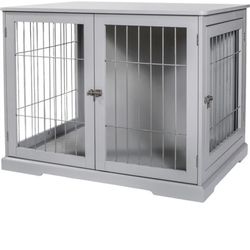 Furniture Pet Crate Side Table Small Dogs