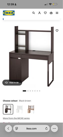 IKEA desk with shelves