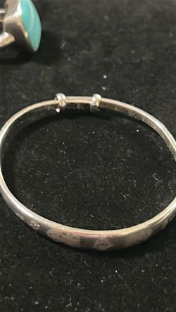 Pure 999 Fine Silver Chinese Baby Bangle Bracelet