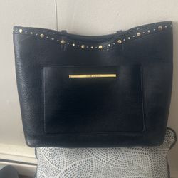 Steve Madden Black Lather Purse 