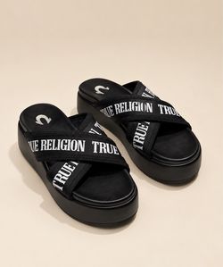 WOMENS TRUE RELIGION SLIDES SIZE 7