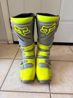 Fox Racing Comp 5 Motocross Boots – Yellow/Grey