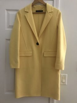 ZARA wool JACKET/COAT, S/M. Color:pineapple New