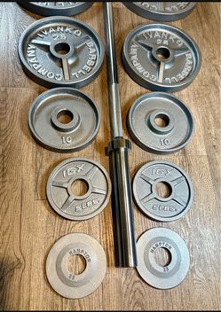 IVANKO’S  Olympic Set [ 5s And 2.5s Dif/Brand] Reconditioned Vintage Cast Iron Weight Plates [NO BAR INCLUDED]