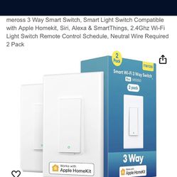 Smart 3-way wifi wall switch (meross)