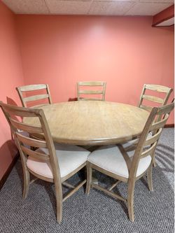 Dining table with 5 chairs