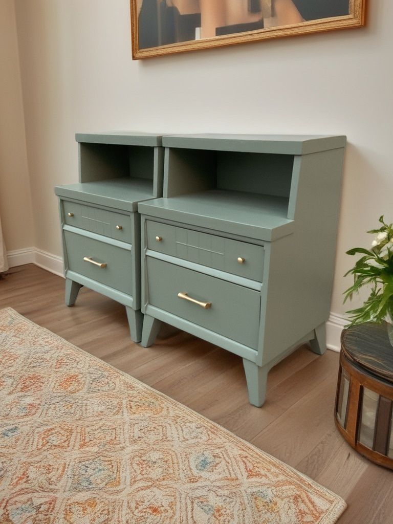 Two Modern. Nightstands/bedside Tables