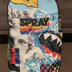 Spray ground Backpack (COLLAGE OF RANDOM DLXSR BACKPACK )