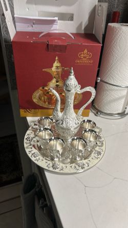 Turkish Coffee Cup and Tea Pot
