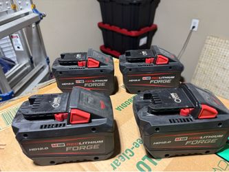 Milwaukee M18 12.0 Forge Batteries (Quantity 4)