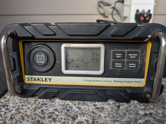 Stanley 15 Amp Battery Charger 40 Amp Engine Start