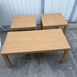 Living Room Table & 2 Side Tables