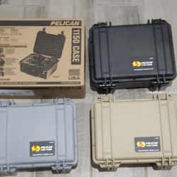 Pelican 1150 - $50 Each - Tan Black And Silver - Brand New 