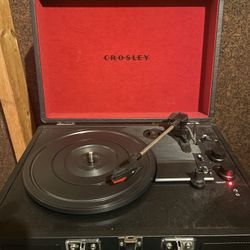 Crosley Record Player And Records 