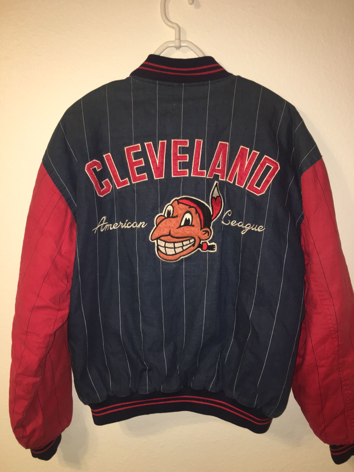 Vintage Mirage Cooperstown Collection Cleveland Indians Jersey Orange Adult  XL