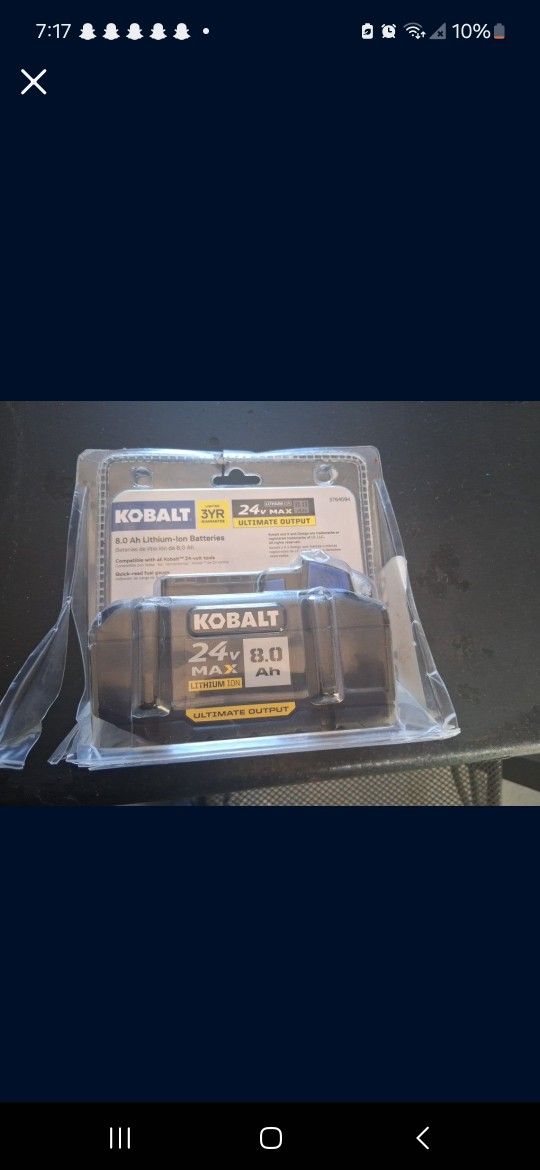Kobalt 24v Max 8.0ah Battery
