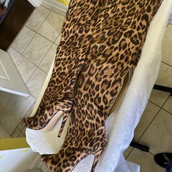 Leopard Print Thigh High Boot