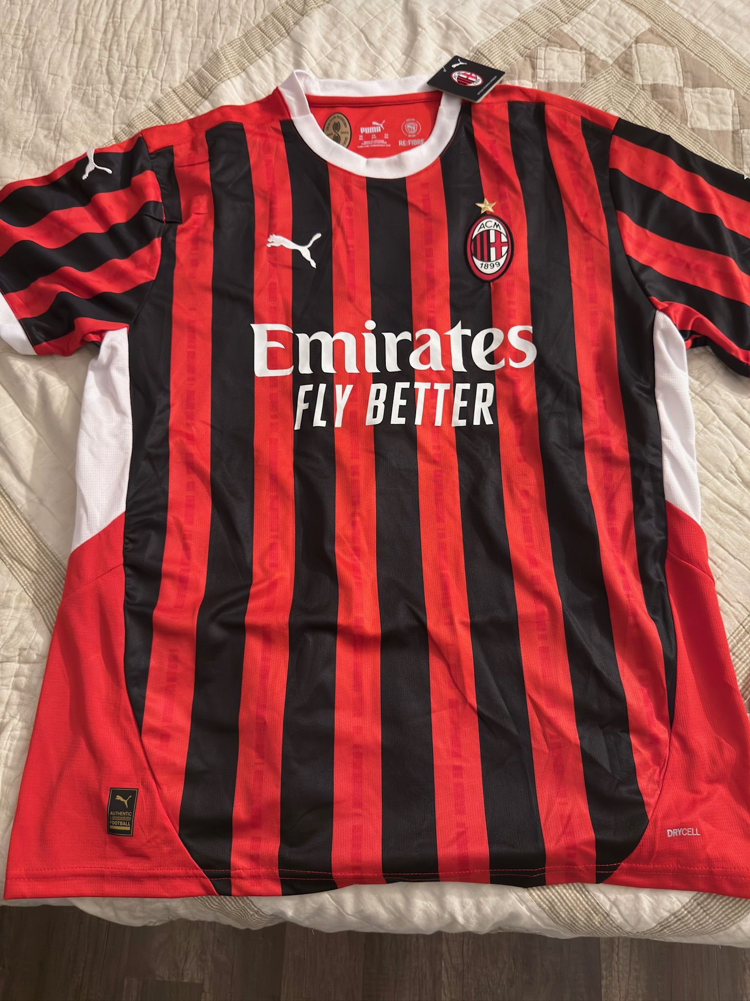 Ac Milan Home #7 Giménez Size Xl 