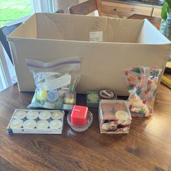 Miscellaneous candles and holders 