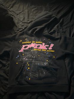 Pink sp5der hoodie size small