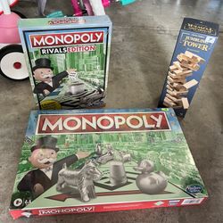 New Game Boards $7 Each Monopoly / Nuevos Juegos De Mesa $7 Cada Uno