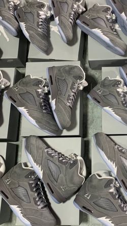 JORDAN RETRO 5 WOLF GREY 