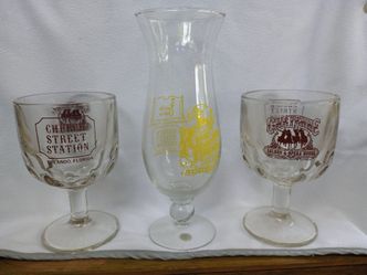 Vintage Church Street Drinkware Glass & Goblets *10.00 Firm for all* Rosie O'Grady's Cheyenne Saloon
