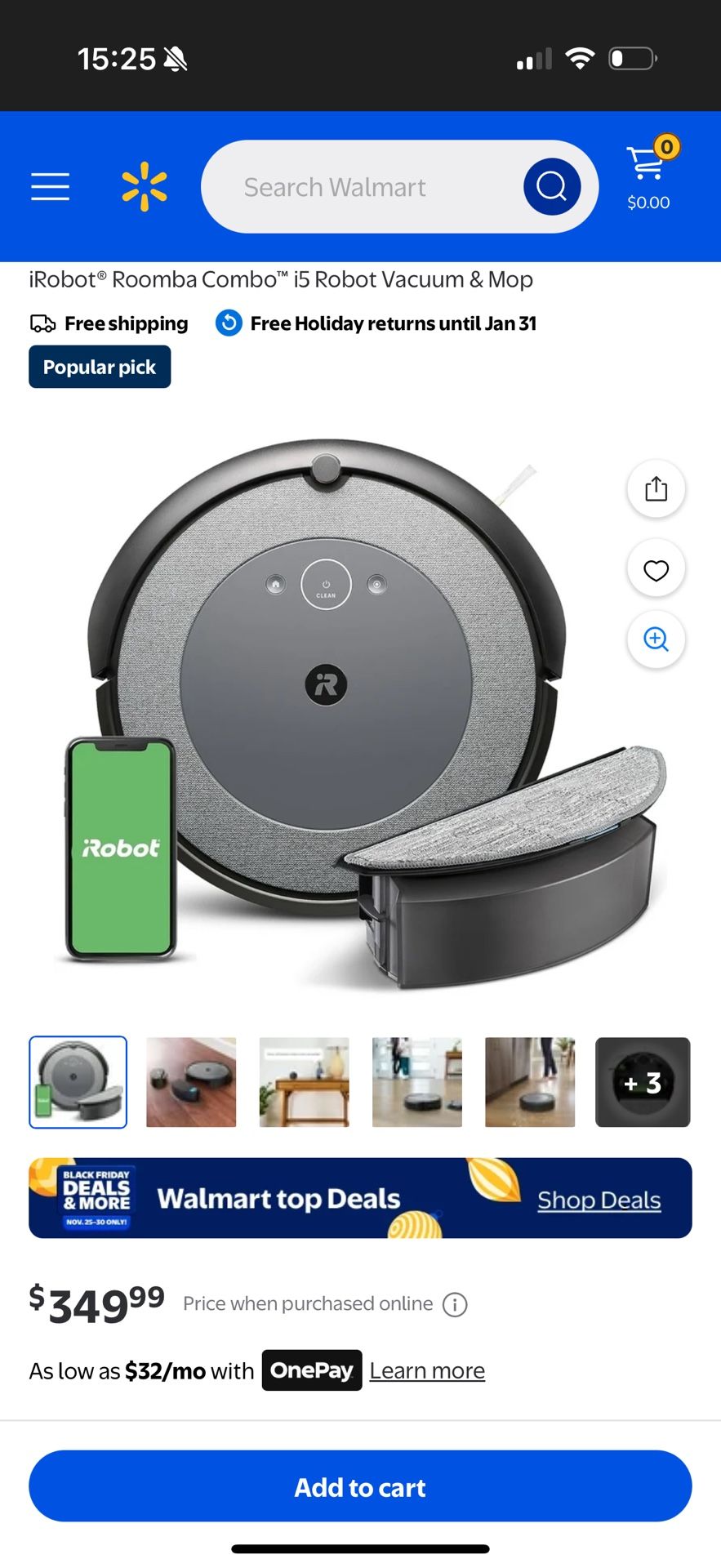 Roomba Combo i5 - Vacuum & Mop