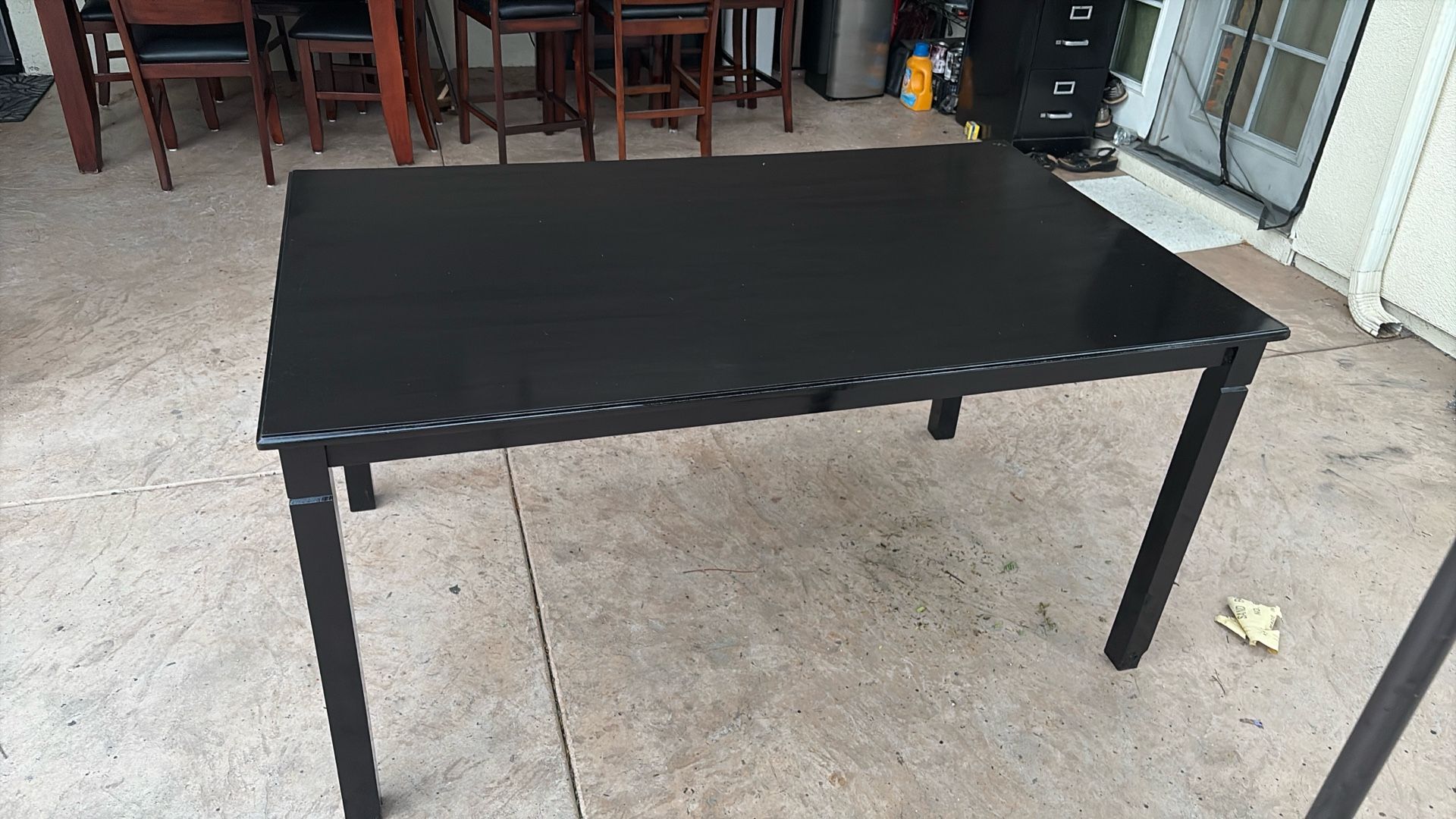 Black Dining Table