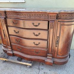 COLLEZIONE EUROPA Marble Top Buffet Sideboard Tool Tools