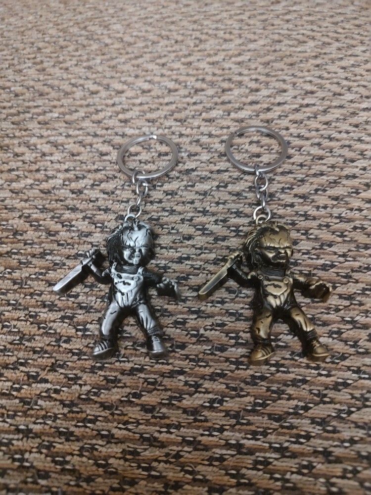 CHUCKY METAL KEYCHAIN.   $8 EACH.  NEW.  PICKUP ONLY