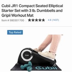 Elliptical Compact  Cubi With Set 2 Dumbbells 