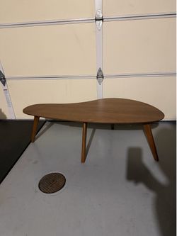 Modern wood coffee table