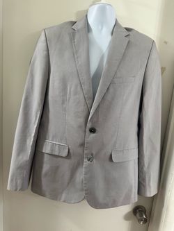 Light Gray Two-Button Blazer
