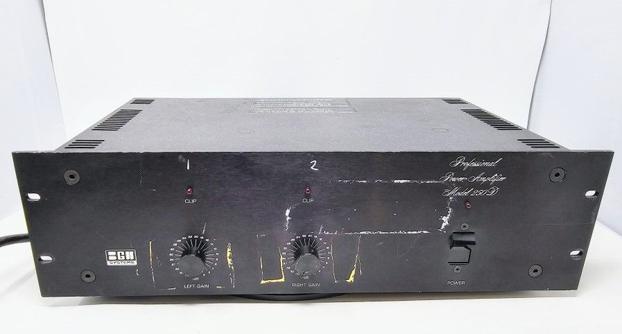BGW 250D Systems Professional Model Dual Channel Power Amplifier - Powers On