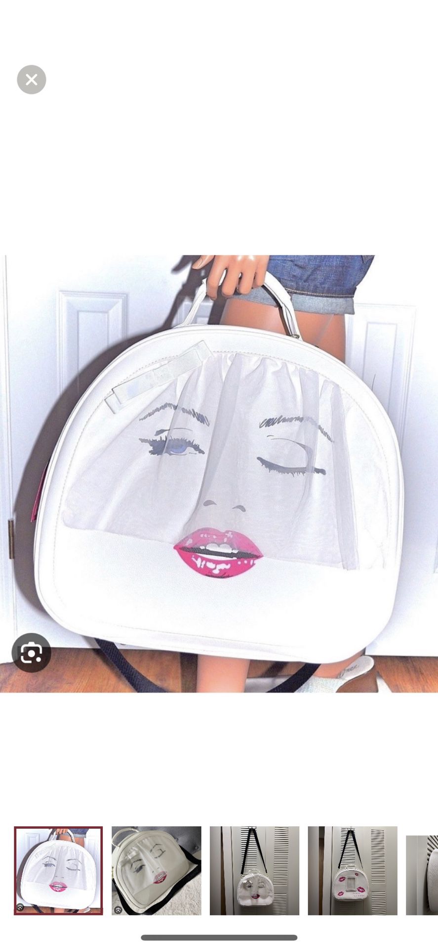 Betsey Johnson kitsch (Marilyn Monroe) Kiss The Bride  bon voyage weekender Bag