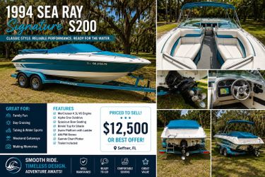1994 Sea Ray Signature S200 – Clean, Ready for the Water, Trailer Included