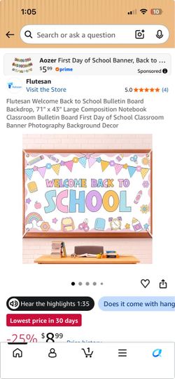 Welcome Back to School  Backdrop
