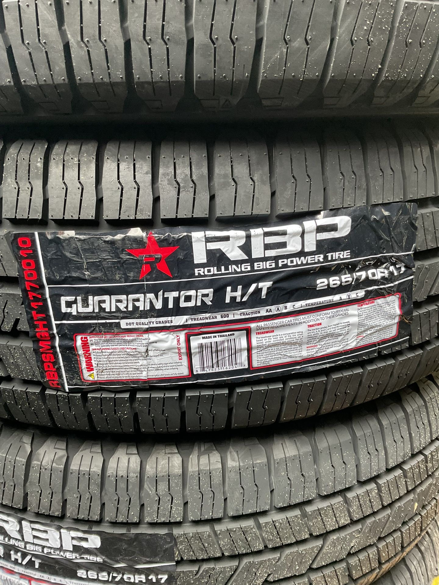 265/70R17 RBP GUARANTOR H/T