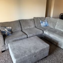 L Couch with Ottoman 