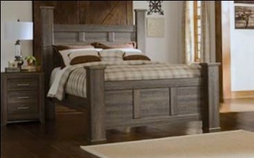 6pc Queen Poster Bed